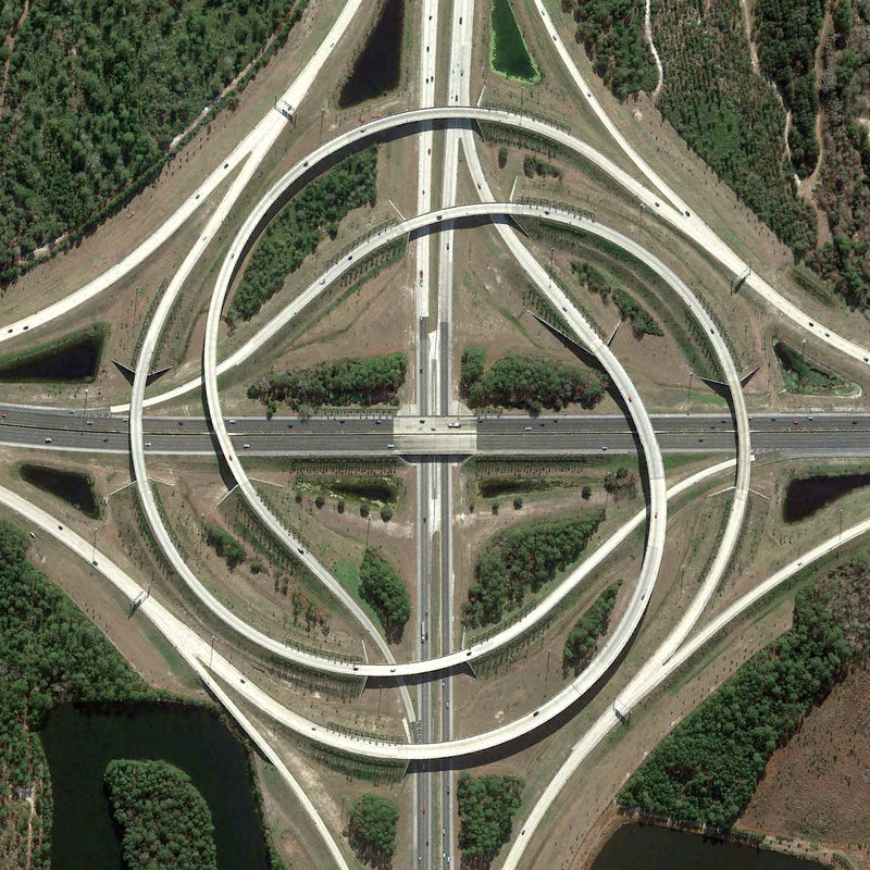 Illustration for article titled This highway interchange is so damn cool I thought it was fake